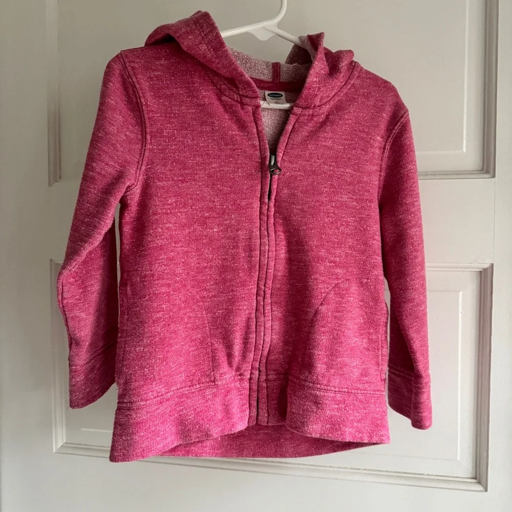 🔵 3 for $9 Old Navy Girls 4T Hoodie Pink Heather